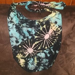 SOLD* Large soft tie dye crossbody